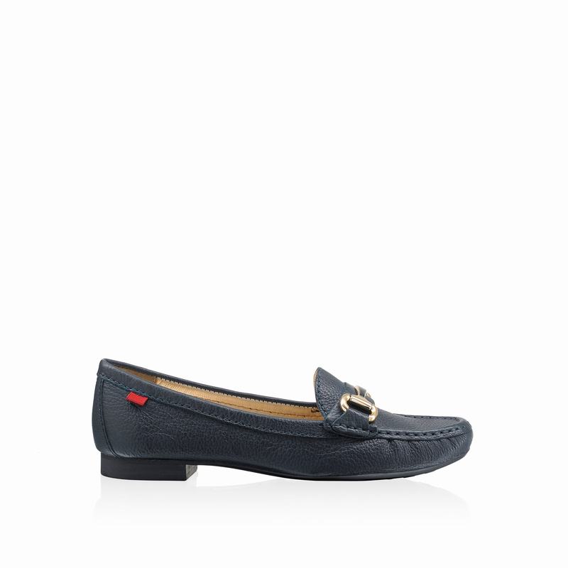 Russell & Bromley Grand Snaffle Trim Moccasin Women's Blue [EUI5326VW]